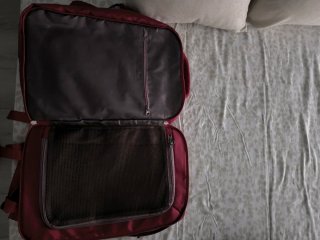 Mochila de cabina rojo oscuro