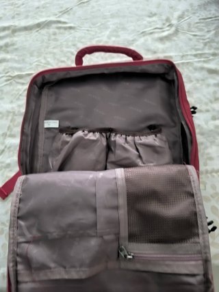 Mochila de cabina rojo oscuro