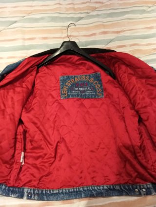 Cazadora Vaquera Levi's Negra y Azul Talla L/XL