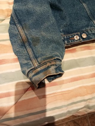 Cazadora Vaquera Levi's Negra y Azul Talla L/XL