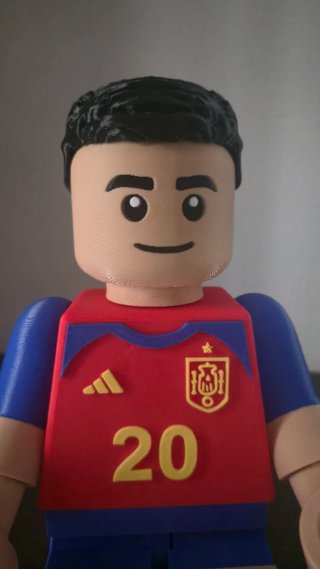 Figura Fan Art Estilo LEGO Pedri 33cm