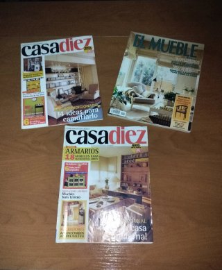 25 Revistas antiguas de decoración.