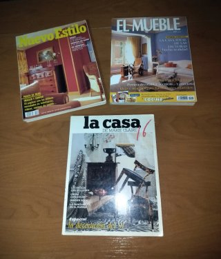 25 Revistas antiguas de decoración.