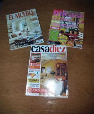 25 Revistas antiguas de decoración.