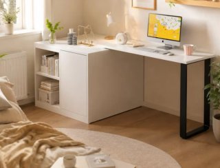 Scrivania pieghevole con letto e ruote