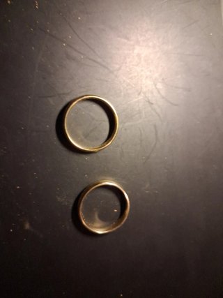 2 Anillos Oro 24k