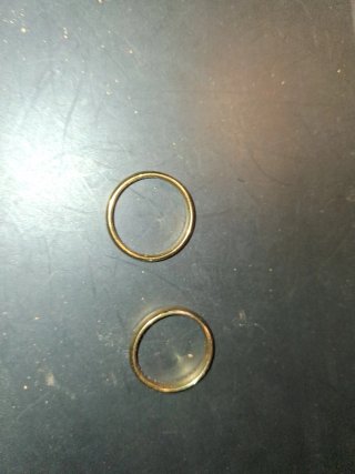 2 Anillos Oro 24k