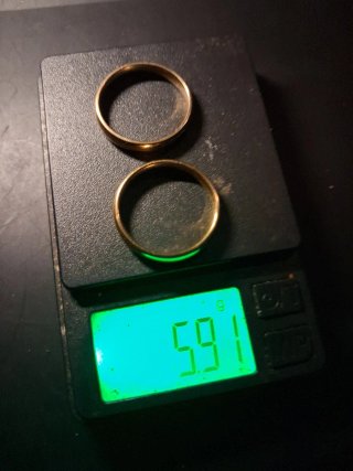 2 Anillos Oro 24k