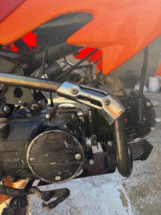 Pit Bike 125cc Naranja/Blanca Motocross