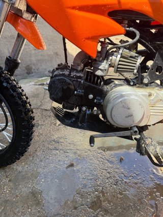 Pit Bike 125cc Naranja/Blanca Motocross