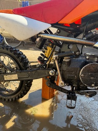 Pit Bike 125cc Naranja/Blanca Motocross