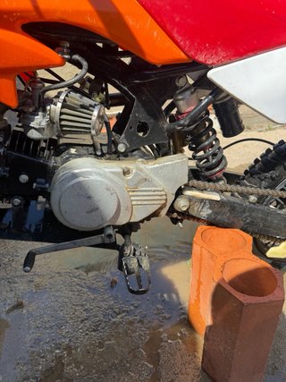 Pit Bike 125cc Naranja/Blanca Motocross