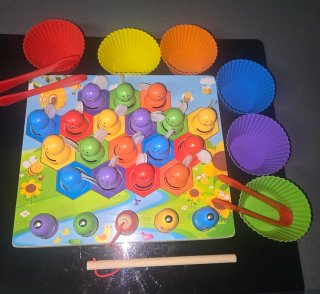 Juego Montessori Abejas y Colmenas
