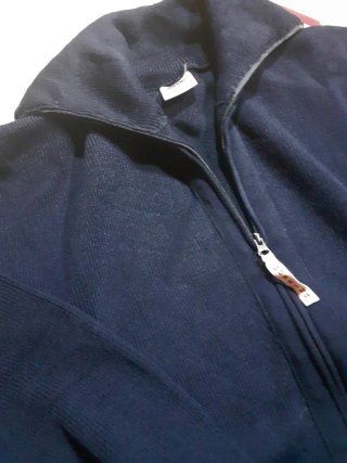 Jersey cremallera integral azul marino