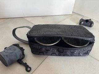Set de 2 cuencos para mascotas y bolsa