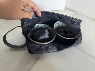 Set de 2 cuencos para mascotas y bolsa
