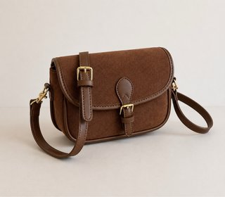 Bolso bandolera marrón