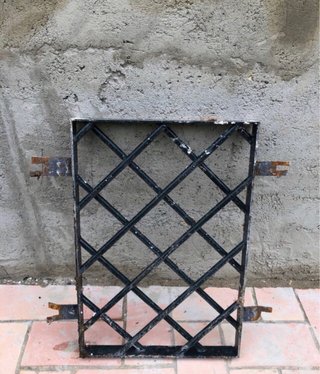 Reja de hierro macizo 40x72