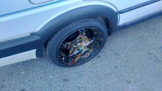 Llantas Steelies 16 4x100 Pintura Salpicada