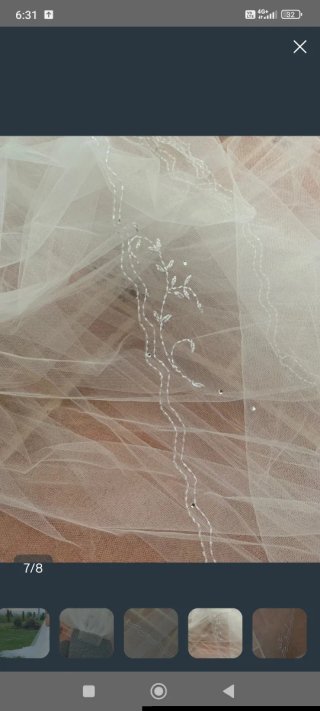 Velo de novia con pedrería
