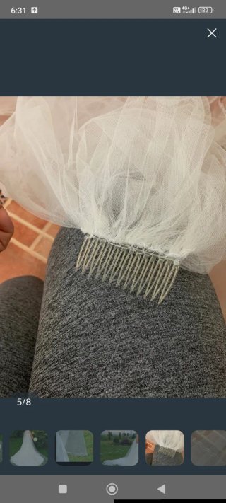 Velo de novia con pedrería
