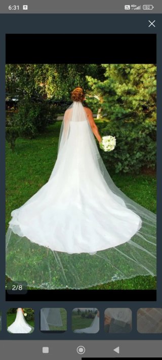 Velo de novia con pedrería