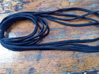 Collana multifilo elastica nera