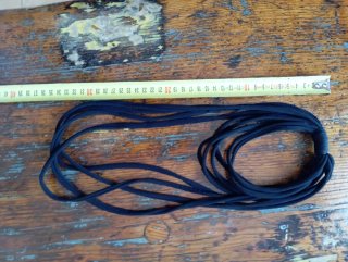 Collana multifilo elastica nera