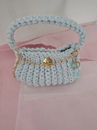 Elegante Borsa fatta a mano. Uncinetto. Nuova