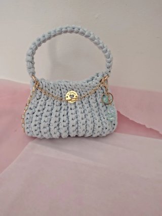 Elegante Borsa fatta a mano. Uncinetto. Nuova