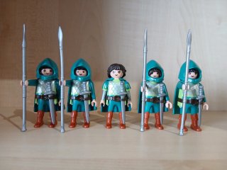 Playmobil 5 Figuras Guardianes con Lanza