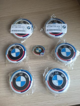 Kit 8 Logos BMW 50 Aniversario M///