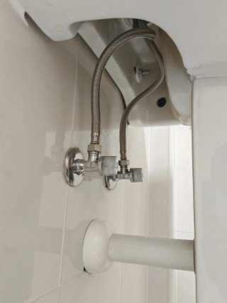 Lavabo de porcelana blanco