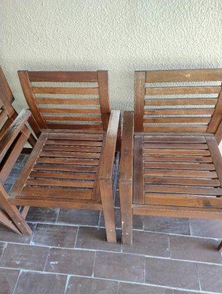 4 Butacas APPLARO Ikea Madera