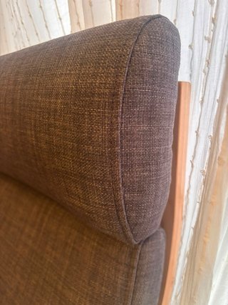 Mecedora butaca madera y tela