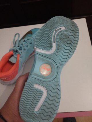 Zapatillas Padel Nike Azul y Naranja