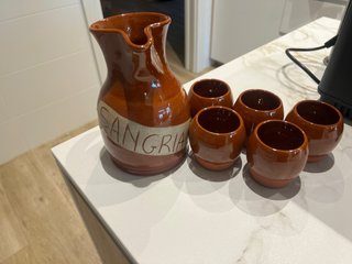 Juego Sangría Barro Cerámica