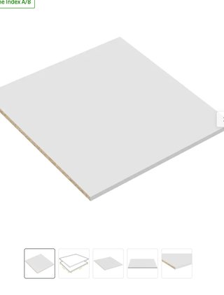Balda armario blanca 16mm grosor 50cm