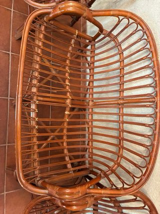 Conjunto de mimbre 3 piezas