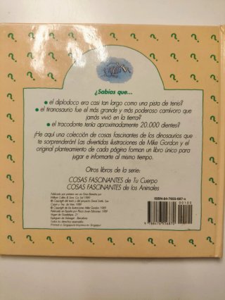 Libro dinosaurios con solapas desplegable