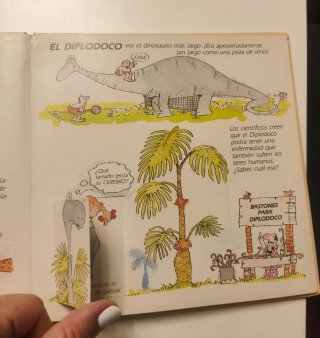 Libro dinosaurios con solapas desplegable