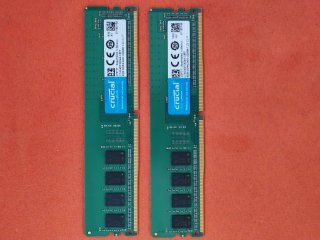 8GB RAM  (2x4 GB)DDR4 Crucial 2400MHz UDIMM