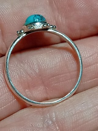 Anillo Plata Ley Turquenita