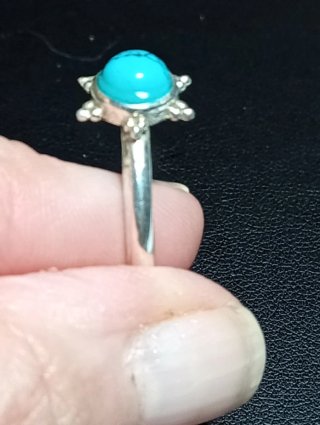 Anillo Plata Ley Turquenita