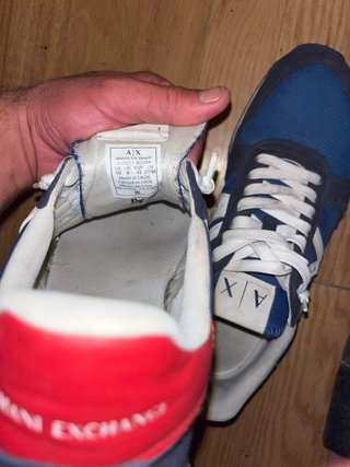 Zapatillas Armani Exchange Azul y Rojo