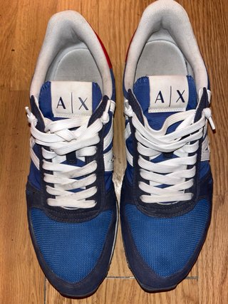 Zapatillas Armani Exchange Azul y Rojo