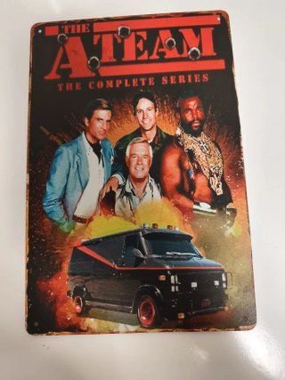 Cartel Metálico Vintage Equipo A A4