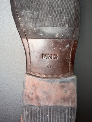 Zapatos castellanos de piel Mango marrones