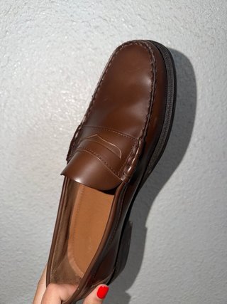 Zapatos castellanos de piel Mango marrones
