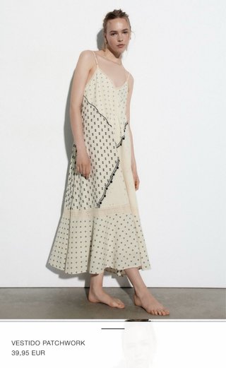 Vestido Zara Patchwork
